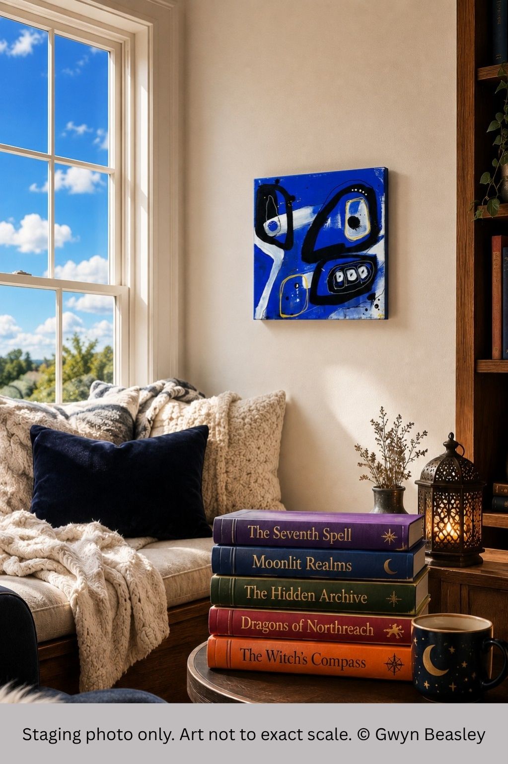 B.W Blue 3 - 30 x 30cm