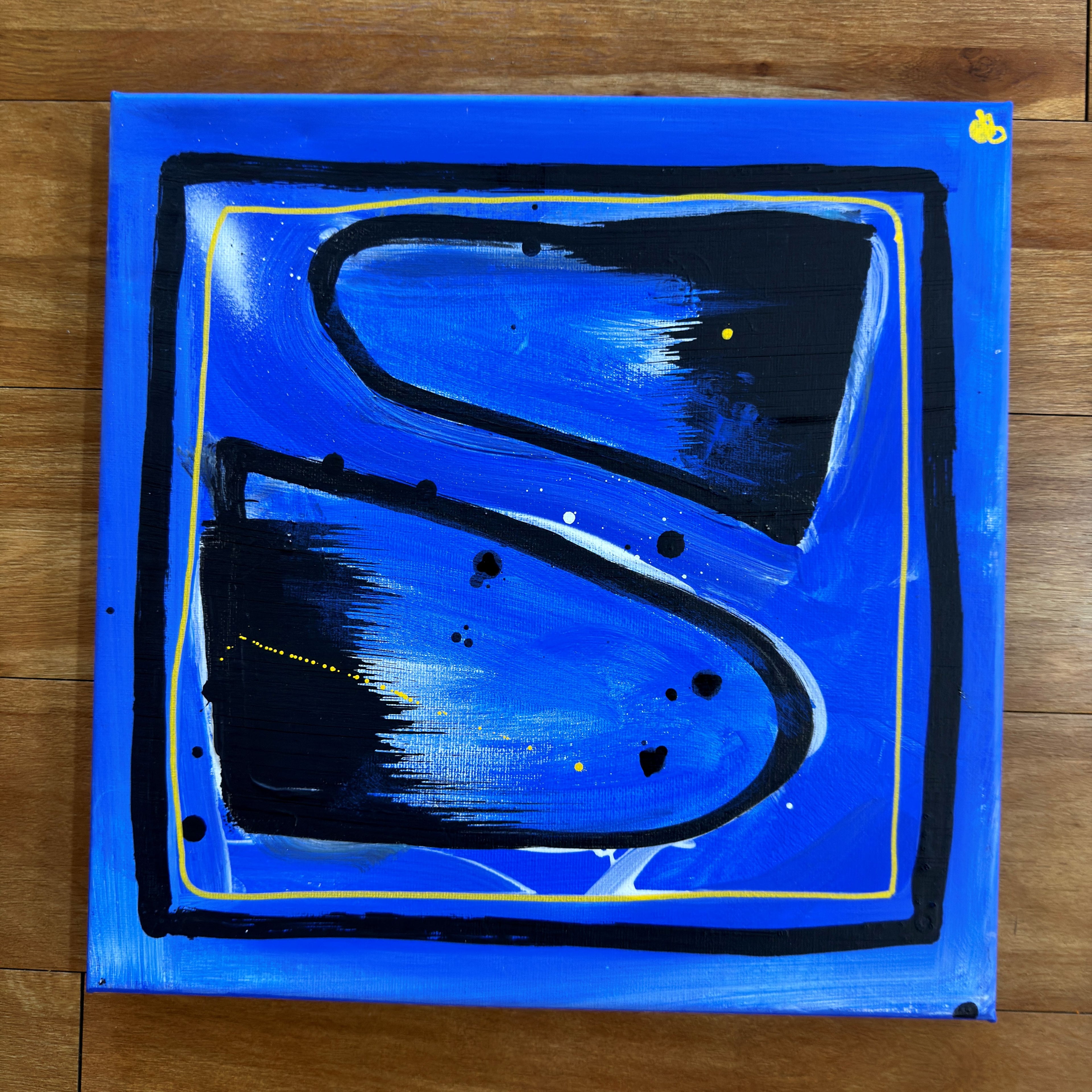 B.W Blue 4 - 30 x 30cm