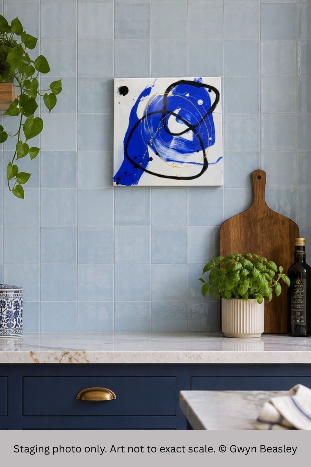 B.W Blue 7 - 30 x 30cm